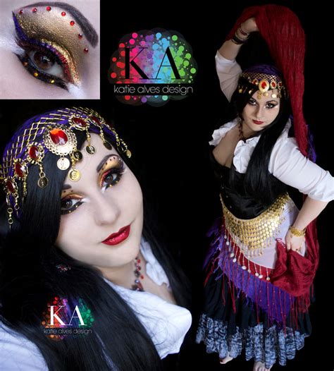 Gypsy Halloween Makeup with Tutorial by KatieAlves on DeviantArt