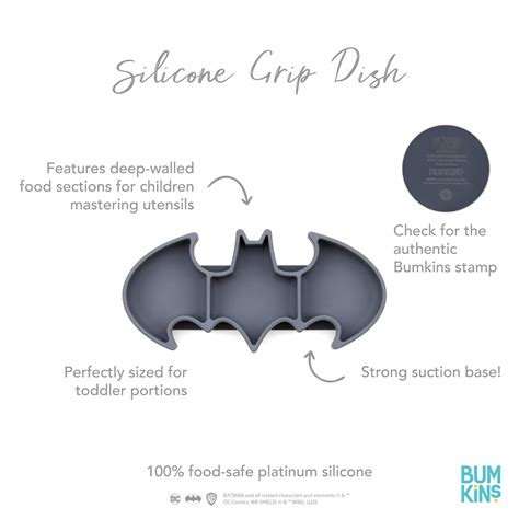 Silicone Grip Dish: Batman - World-8