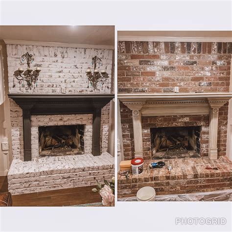 Brick Fireplace German Smear at Patrick Lakes blog