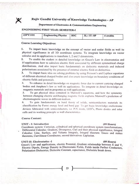 Image result for Engineering Physics Syllabus