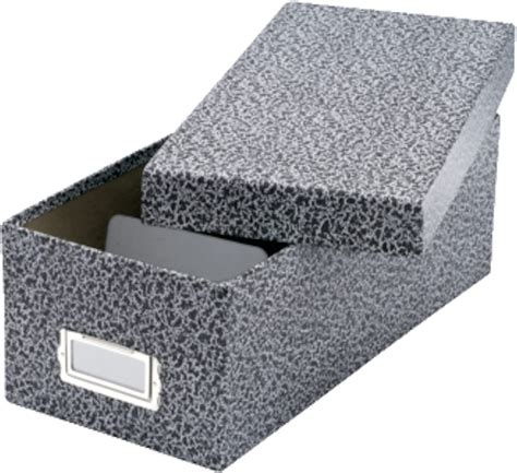 Oxford 40588 Reinforced Board Card File Lift-Off Cover Holds 1200 3 x 5 ...