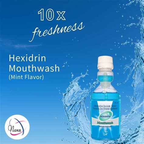 Buy HEXIDRIN COOL MINT ALCOHOL FREE MOUTHWASH|REMOVES 99.9 % OF GERMS ...
