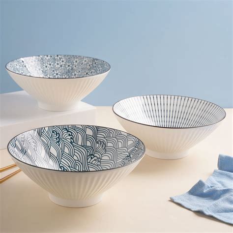 Meraki Ramen Bowl Scallop Patterns 700 ml
