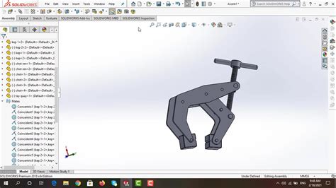 Image result for Tutorial Clamp SolidWorks