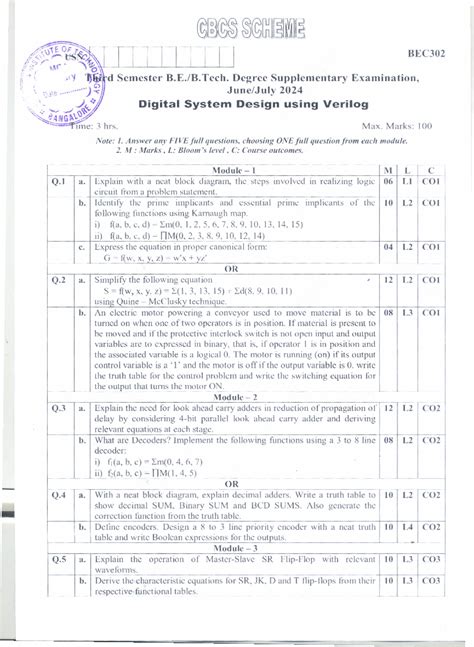 BEC302 (2) dsdv - pyq - BEC d Semester B.E.lB. Degree Supplementary ...
