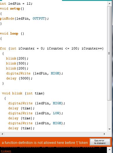 How to Solve Arduino Error a Function Definition Is Not Allowed Before Token 的图像结果