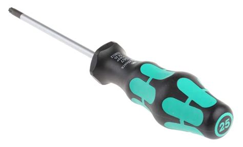 05028012001 Wera | Wera Torx Screwdriver, T25 Tip, 100 mm Blade | 323 ...