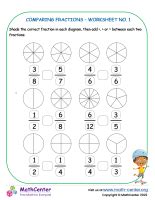 Comparing Fractions Worksheets | Math activities