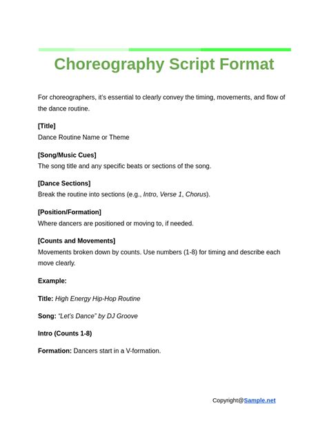 Image result for Sample Script Format Example
