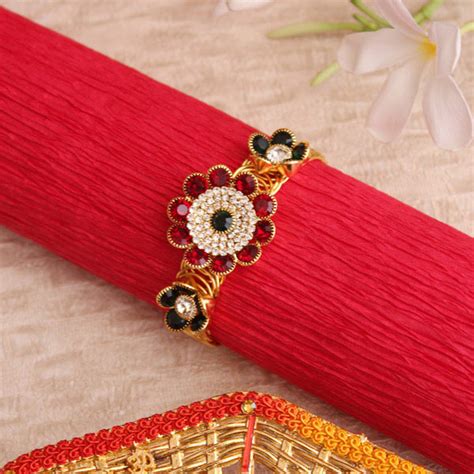 Send Floral Bracelet Lumba Rakhi Online | Rakhibazaar.com