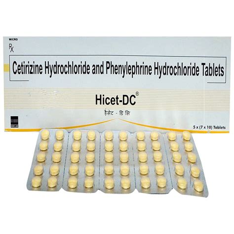Hicet-DC Tablet 10's Price, Uses, Side Effects, Composition - Apollo ...