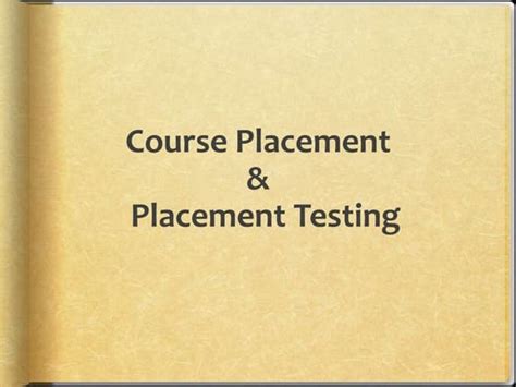 Image result for Testing Course with Placement