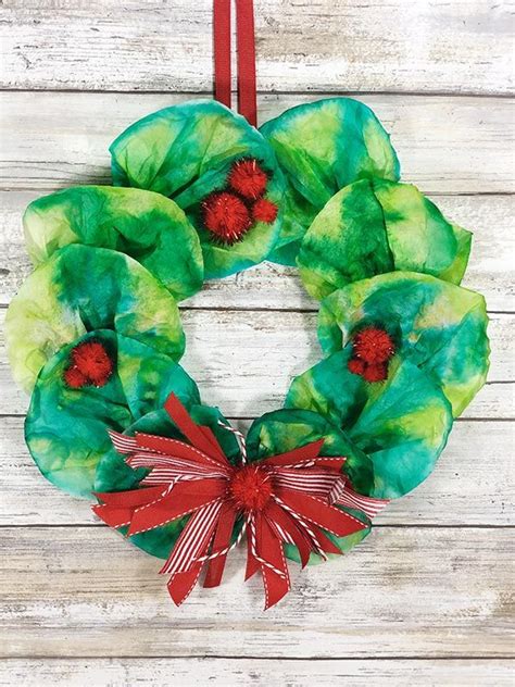christmas crafts using coffee filters