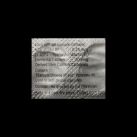 ALFACAL PLUS CAPSULE 10'S Price, Uses, Side Effects & Substitutes | Medkart