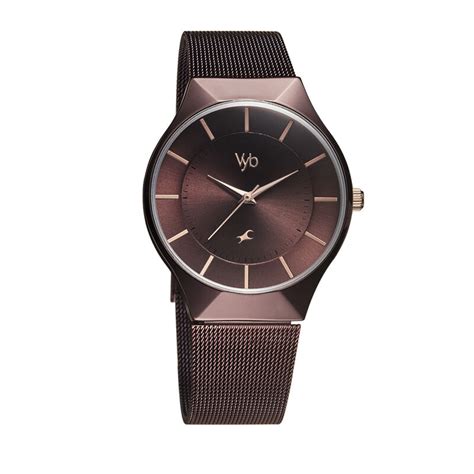 Buy Online Fastrack Vyb Successor Quartz Analog Maroon Dial Stainless ...