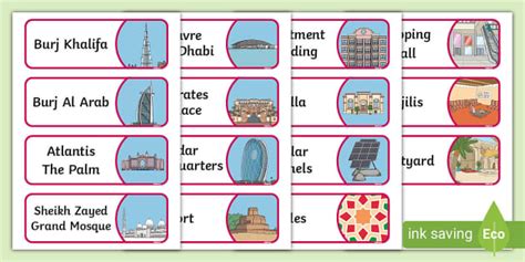 UAE Architecture - Word Cards (teacher made) - Twinkl