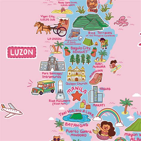 Philippines tourism map - Touristvisitorguides.com