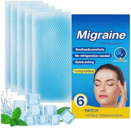 Wannasky Menthol Cooling Gel Patch for Headache, Migraine & Fever ...