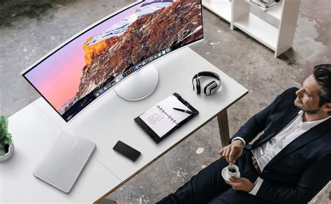 Samsung 34-inch(86.4cm) 2K WQHD, Curved Monitor, 21:9 Ultrawide, PBP ...