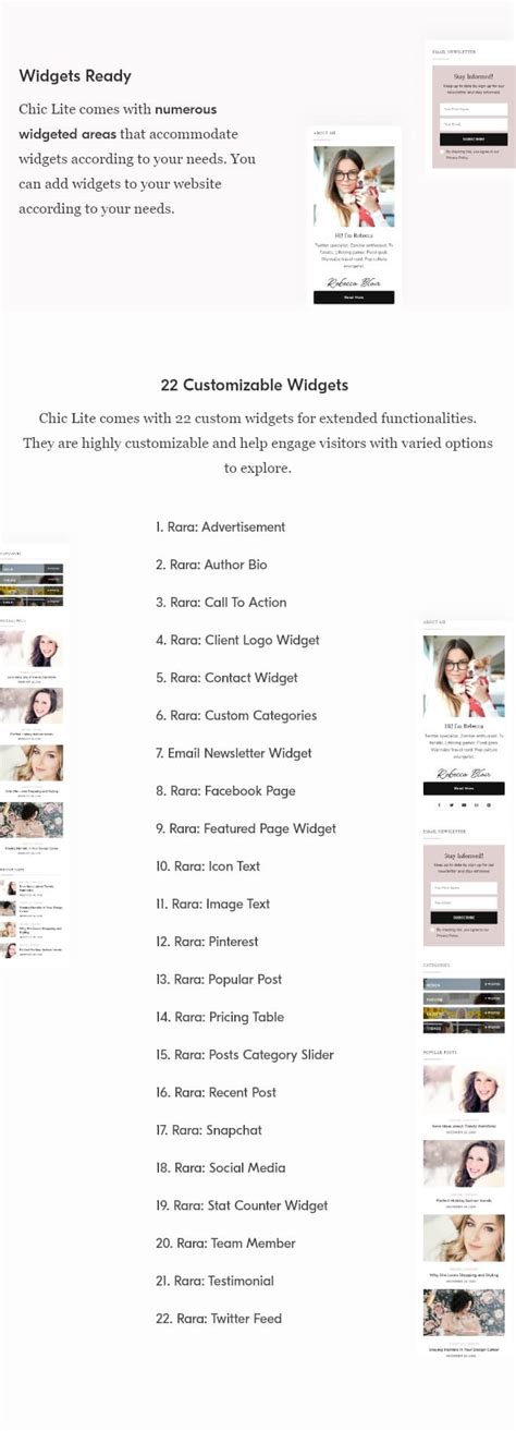 Chic Lite WordPress Theme 的图像结果