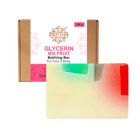 Glycerin Bathing Bar | Mix Fruit (Pack of 2) | PRATHA NATURALS
