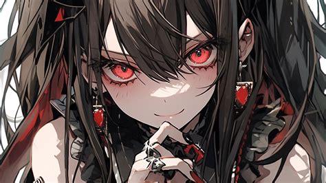 Wallpaper girl, jewelry, glance, smile, anime hd, picture, image