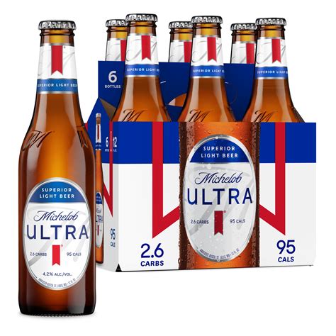 Michelob ULTRA Light Beer, 6 Pack, 12 fl oz Bottles India | Ubuy