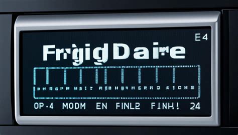 Image result for Frigidire Affinity Error Code E52