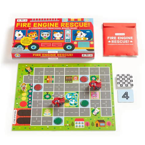 Buy Mudpuppy Fire Engine Rescue! Cooperative Board Game for 2+ Players ...