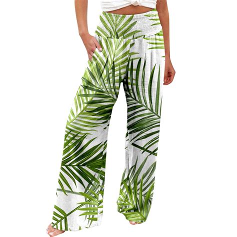 nsendm Womens Cropped Pants,Women's Plus Size Relaxed Fit Knit Waist ...