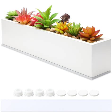 Amazon.com: FillTouch Long Rectangular Planter Box Window Sill Planter ...