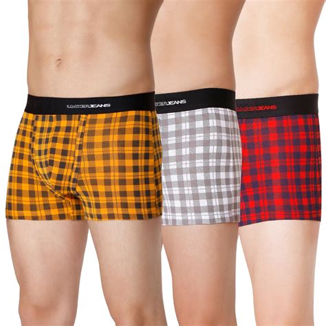Buy Men Premium Orange White Blue Cotton Blend Trunk (Pack of 3 ...