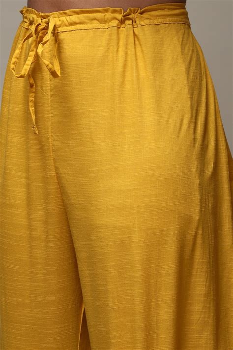 Yellow Modal Anarkali Kurta Churidar Suit Set
