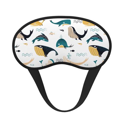 Gaeub Cute Whale Printed Sleep Mask, Eye Masks for Sleeping, Eye Sleep ...