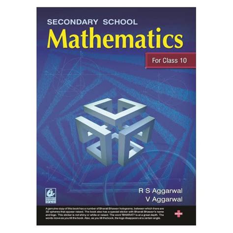 Secondary School Mathematics for Class 10 | By R.S. Aggarwal | 2024 ...