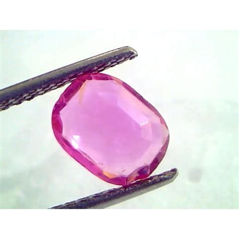1.50 Ct Unheated Untreated Natural Old Burma Ruby Gemstone *Rare*
