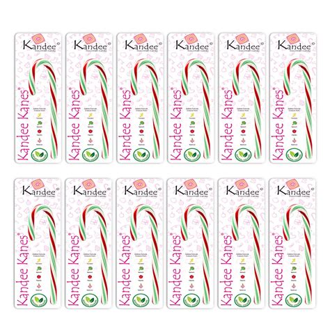 Kandee Swirl Pops Gourmet Sweet Canes Swirl Pops (Pack of 12 pcs ...