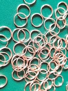 Teraiya's 12 mm 200 pcs Rose Golden Double Loops Round Split Jump Rings ...