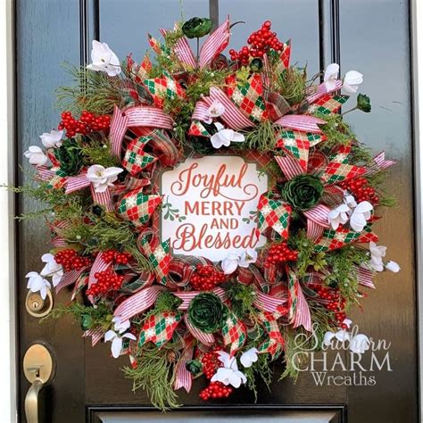 Christmas Wreath Using 10 Deco Mesh 的图像结果