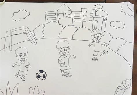 Football简笔画 的图像结果