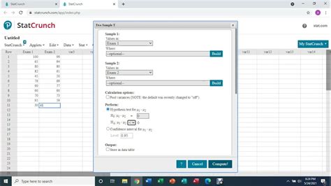 Image result for How to Find Test Statistic Using StatCrunch