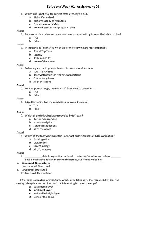 Solution Week 01- Assignment 01 - Highly Centralized b. High ...