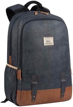 AirCase Vegan Leather Laptop Bag Backpack for Men & Women, 22 l, Tan ...