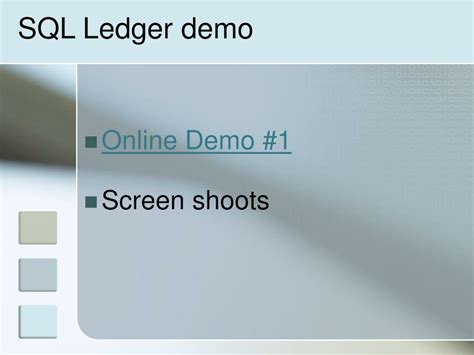 Image result for SQL-Ledger Demo