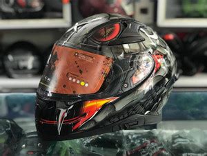 CR Decals Designs APEX VENOMOUS D/V BLACK GREY HELMET Motorbike Helmet ...