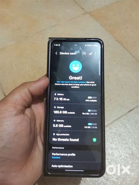 Samsung galaxy Z fold 4 12gb ram 256 Gb Inner display not working ...