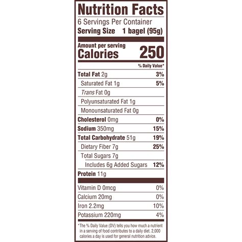 100 Whole Wheat Bagel Nutrition Facts | Besto Blog