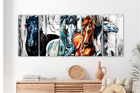 Horses Pictures for Bedroom Home Decor Panel Wall Pictures - Etsy
