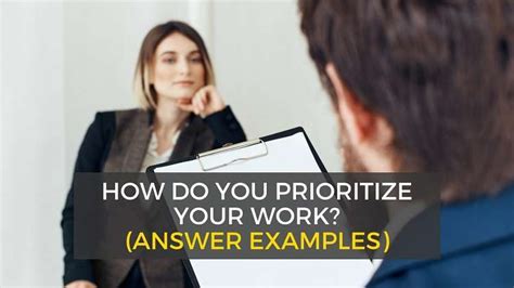 Image result for How Do You Prioritize Interview Question