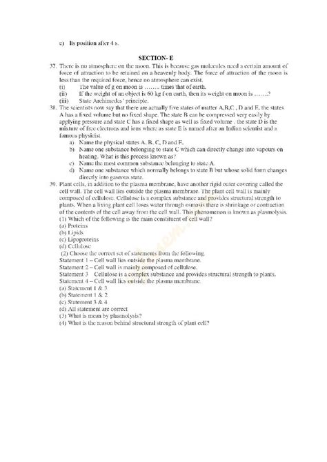 Image result for 9th Class Science Question Paper